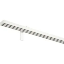 Mydeco Vorhangschiene smart 3-Lauf   ¦ weiß ¦ Aluminium ¦ Maße (cm): B: 210 H: 2