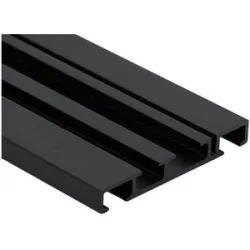 Mydeco Vorhangschiene Level 2-Lauf   ¦ schwarz ¦ Aluminium ¦ Maße (cm): B: 250