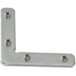 Mydeco Eckverbinder Level 1-Lauf   ¦ silber ¦ Stahl ¦ Maße (cm): B: 4,5 H: 0,2