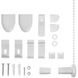 Lichtblick Montageset Klemmfix Duo-Rollo   ¦ weiß ¦ Kunststoff ¦ Maße (cm): B: 7