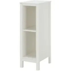 Höffner Unterstellregal aus Massivholz Landliv ¦ weiß ¦ Maße (cm): B: 32 H: 96 T: 42.5