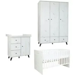 Höffner Babyzimmer 3er-Set  Lavea ¦ mehrfarbig ¦ Maße (cm): B: 361 H: 375