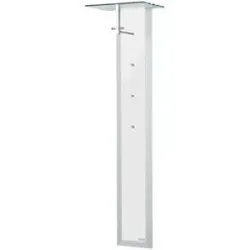 Wohnwert Garderobenpaneel  Intro ¦ weiß ¦ Holzwerkstoff,Glas ¦ Maße (cm): B: 52