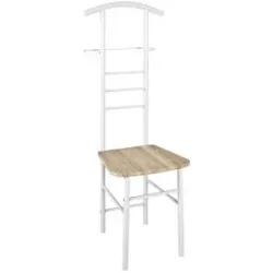 Höffner Herrendienerstuhl  Herford ¦ weiß ¦ MDF-Platte,Metall ¦ Maße (cm): B: 46 H: 119
