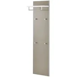 Höffner Garderobenpaneel  Duna ¦ beige ¦ Glas,Holzwerkstoff ¦ Maße (cm): B: 42 H: 170 T: