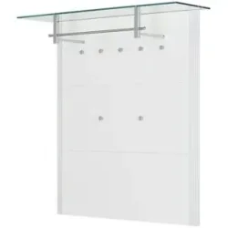 Wohnwert Garderobenpaneel  Intro ¦ weiß ¦ Holzwerkstoff ¦ Maße (cm): B: 112 H: