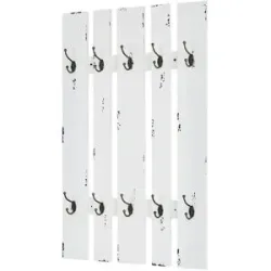 Höffner Garderobenpaneel  Marta ¦ weiß ¦ Holzwerkstoff,Metall ¦ Maße (cm): B: 65 H: 100