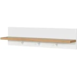 Mia & Mo Wandgarderobe  Clea ¦ weiß ¦ Holzwerkstoff ¦ Maße (cm): B: 91 H: 23 T: