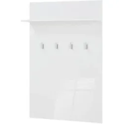 Höffner Garderobenpaneel  Valeggio ¦ weiß ¦ Holzwerkstoff ¦ Maße (cm): B: 76 H: 114 T: