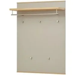 Höffner Garderobenpaneel  Longo ¦ beige ¦ Holzwerkstoff ¦ Maße (cm): B: 80 H: 109 T:
