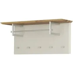 Wohnwert Garderobenpaneel  Azzura ¦ creme ¦ MDF-Platte ¦ Maße (cm): B: 93 H: 42
