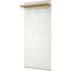 Höffner Garderobenpaneel  Longo ¦ weiß ¦ Holzwerkstoff ¦ Maße (cm): B: 80 H: 183 T: 27.0