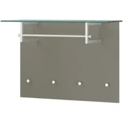 Wohnwert Garderobenpaneel  Helen ¦ grau ¦ MDF-Platte ¦ Maße (cm): B: 93 H: 64 T: