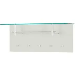 Wohnwert Garderobenpaneel  Nicolo ¦ creme ¦ MDF-Platte,Glas ¦ Maße (cm): B: 102