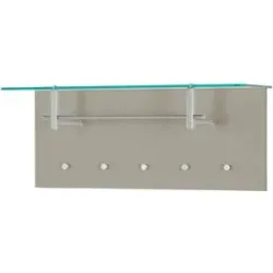 Wohnwert Garderobenpaneel  Nicolo ¦ beige ¦ MDF-Platte,Glas ¦ Maße (cm): B: 102
