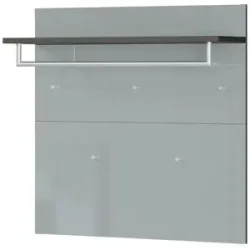 uno Garderobenpaneel  Gani ¦ grau ¦ Glas,Holzwerkstoff ¦ Maße (cm): B: 97 H: 96
