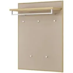 Höffner Garderobenpaneel  Tiba ¦ creme ¦ Holzwerkstoff ¦ Maße (cm): B: 83 H: 109 T: 29.0