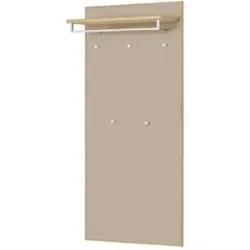 Höffner Garderobenpaneel  Tiba ¦ creme ¦ Holzwerkstoff ¦ Maße (cm): B: 83 H: 183 T: 29.0