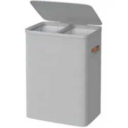 Höffner Wäschekorb   ¦ grau ¦ Stoff ¦ Maße (cm): B: 56 H: 75