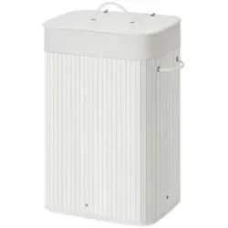 Höffner Wäschekorb   ¦ creme ¦ Naturfaser ¦ Maße (cm): B: 40 H: 60