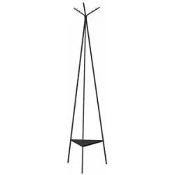 Höffner Garderobenständer   ¦ schwarz ¦ Maße (cm): B: 44,6 H: 175 T: 38.6