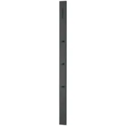Höffner Garderobenpaneel  Oskar ¦ grau ¦ MDF-Platte ¦ Maße (cm): B: 10 H: 165 T: 5.0
