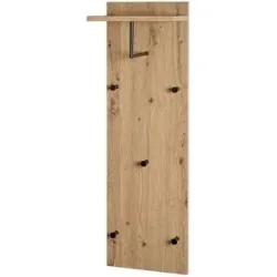 Höffner Garderobenpaneel  Parma ¦ holzfarben ¦ MDF-Platte ¦ Maße (cm): B: 30 H: 100 T: