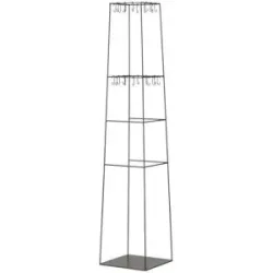 Höffner Kleiderständer  Pacengo ¦ schwarz ¦ Metall ¦ Maße (cm): B: 38 H: 180 T: 38.0