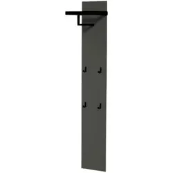 Wohnwert Garderobenpaneel  Leo ¦ grau ¦ Holzwerkstoff ¦ Maße (cm): B: 35 H: 165