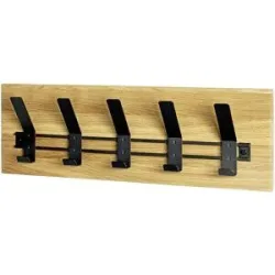 Höffner Garderobenleiste  Sakura ¦ holzfarben ¦ Massivholz,Metall ¦ Maße (cm): B: 60 H: