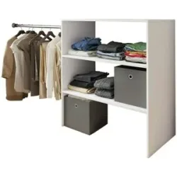 Höffner Kompaktgarderobe  Dacho ¦ weiß ¦ Maße (cm): B: 90 H: 100 T: 50.0