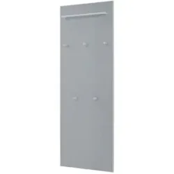 Höffner Garderobenpaneel  Xena ¦ grau ¦ Holzwerkstoff,Glas ¦ Maße (cm): B: 60 H: 170 T: