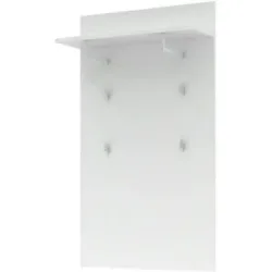 Höffner Garderobenpaneel  Vitreo Neo ¦ weiß ¦ Holzwerkstoff ¦ Maße (cm): B: 80 H: 138 T: