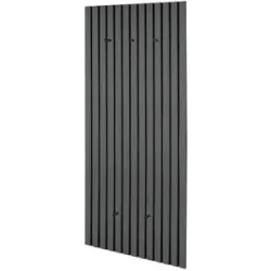 Höffner Garderobenpaneel  Calumo ¦ grau ¦ Holzwerkstoff,Filz ¦ Maße (cm): B: 50 H: 125