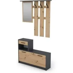 by Living Garderobenset  Tamina ¦ braun ¦ Maße (cm): B: 97 H: 190