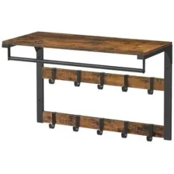 Höffner Garderobenpaneel  Colex ¦ schwarz ¦ Holzwerkstoff,Metall ¦ Maße (cm): B: 65 H: