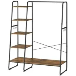 Höffner Garderobenständer  Colten ¦ schwarz ¦ Holzwerkstoff,Metall ¦ Maße (cm): B: 120