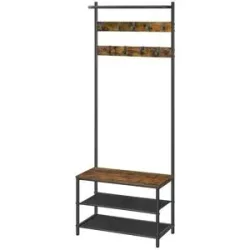 Höffner Kompaktgarderobe  Bont ¦ braun ¦ Maße (cm): B: 64 H: 180
