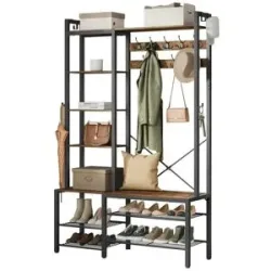 Höffner Kompaktgarderobe  Dacey ¦ braun ¦ Maße (cm): B: 120 H: 190