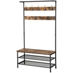 Höffner Kompaktgarderobe  Dalson ¦ braun ¦ Maße (cm): B: 100 H: 182