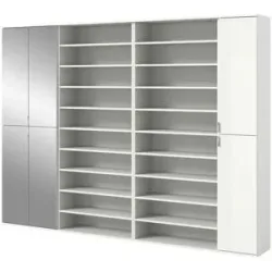 Höffner Garderobenkombination   ¦ weiß ¦ Maße (cm): B: 232 H: 193