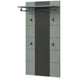 Höffner Garderobenpaneel   ¦ grau ¦ Holzwerkstoff ¦ Maße (cm): B: 80 H: 145