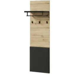 Höffner Garderobenpaneel  Garda ¦ holzfarben ¦ Holzwerkstoff ¦ Maße (cm): B: 40 H: 133