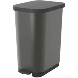Rotho Treteimer  Ribo ¦ grau ¦ Kunststoff ¦ Maße (cm): B: 40 H: 28,5 T: 51.3