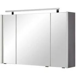 Höffner Spiegelschrank  Fresdorfer See ¦ grau ¦ Maße (cm): B: 100 H: 64 T: 15.0