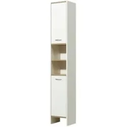 Höffner Hochschrank  Stechlinsee ¦ weiß ¦ Maße (cm): B: 33 H: 195,5 T: 28.0