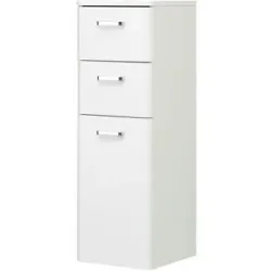 calmo2go Unterschrank Piolo   ¦ weiß ¦ Maße (cm): B: 30 H: 90,5 T: 33.0