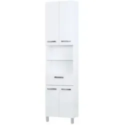 calmo2go Bad-Hochschrank  Wanda ¦ weiß ¦ Maße (cm): B: 50 H: 195,5 T: 20.0