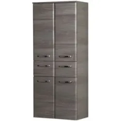 calmo2go Midischrank  Alba ¦ grau ¦ Maße (cm): B: 60 H: 141 T: 33.0