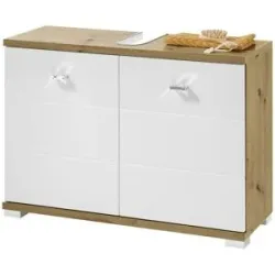 uno Waschbeckenunterschrank  Polsensee ¦ holzfarben ¦ Maße (cm): B: 80 H: 57 T: